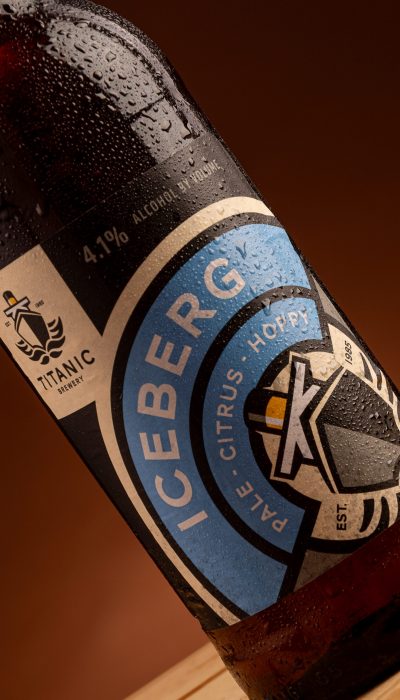 Product photography by Alexandra Kenyon Titanic Beer